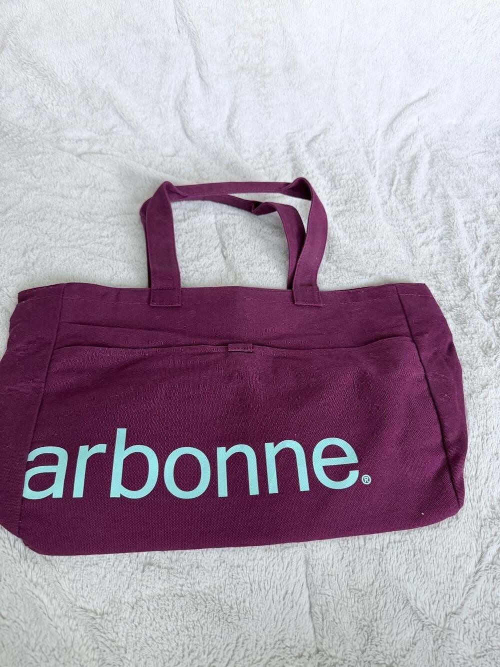 Arbonne Canvas Utility Tote Bag in Deep Purple